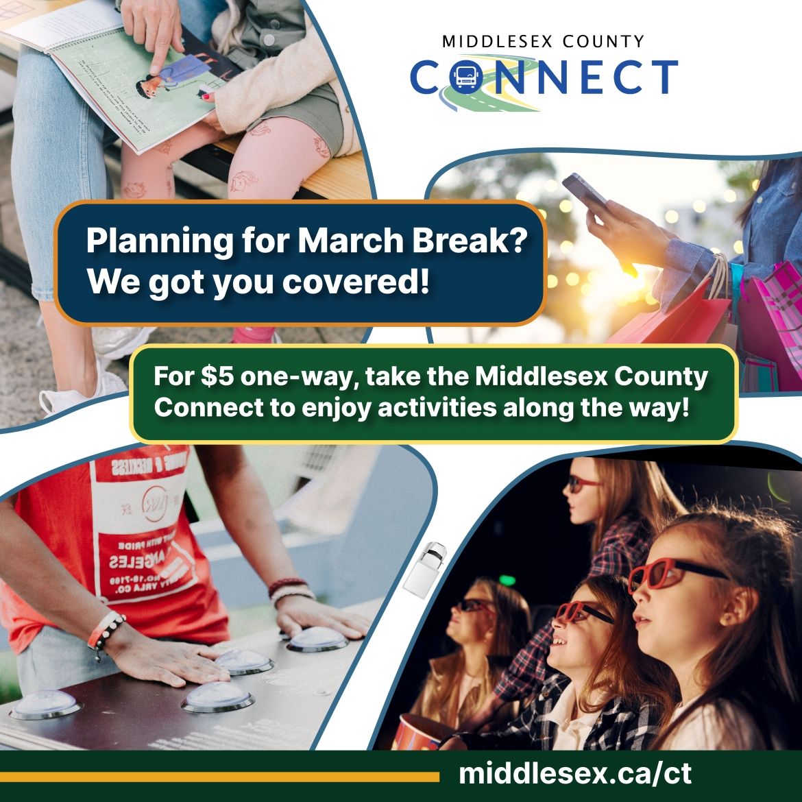 Plan Your March Break using Middlesex County Connect! Middlesex County